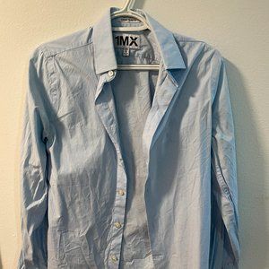 Express Mens Slim Solid Stretch Modern Tech 1MX Dress Shirt